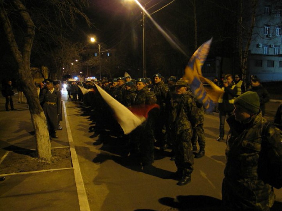 96 Charkov our men before night march- pred nocnim pochodem 