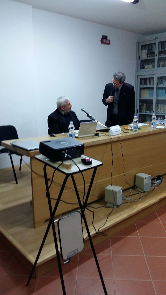 F. Vrabel s moderatorom seminara doc. Fimianim